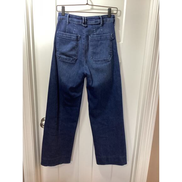 Anthropologie pilcro the skipper wide leg high rise jeans womens size 25 - Picture 8 of 16